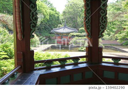 花博記念公園 鶴見緑地　大韓民国庭園　清渓亭から韓国亭 139402290
