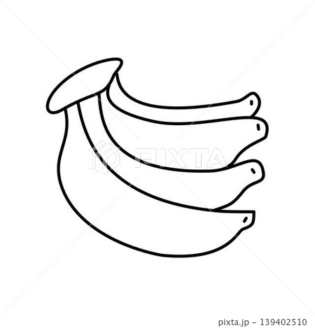 banana fruit outline coloring page 139402510