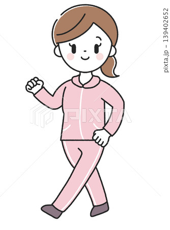 ウォーキングをする女性 139402652