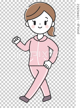 ウォーキングをする女性 139402652