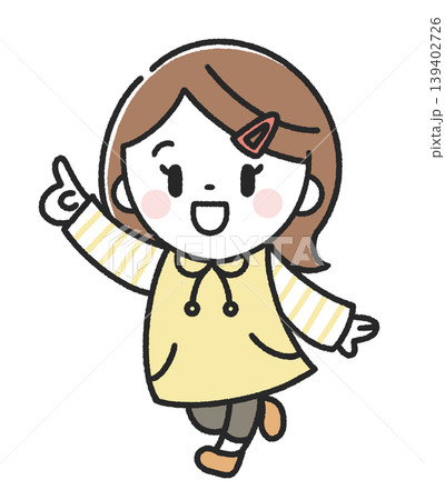 走っている女の子 139402726