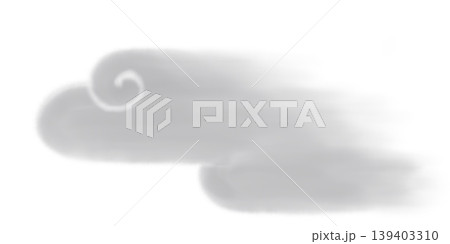 筆で書いた雲_かすみ_銀 筆で書いた雲_かすみ_銀 139403310