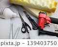 Essential Tools and Foam for Your Upholstery Projects and More 139403750