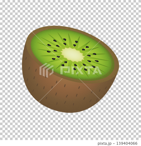 Kiwi noise gradient illustration - simple fruit material showing the cross-section Kiwi noise gradient illustration - simple fruit material showing the cross-section 139404066