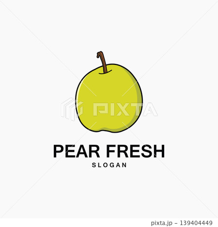 Pear Silhouette Design Vector Illustration 139404449