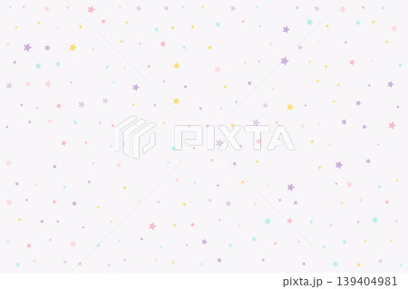 パステルカラーの星柄背景 139404981