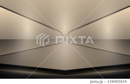 Luxury gold geometric scene with podium stage for product display. Elegant beige metallic gradients and symmetry create premium mood. Ideal for cosmetics, jewelry, branding, ads and ecommerce visuals Luxury gold geometric scene with podium stage for product display. Elegant beige metallic gradients and symmetry create premium mood. Ideal for cosmetics, jewelry, branding, ads and ecommerce visuals 139405834