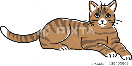 手描きのネコのイラスト 139405901