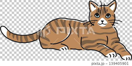 手描きのネコのイラスト 139405901