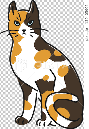 手描きのネコのイラスト 139405902