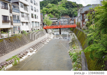 兵庫県・湯村温泉の風景、街並み 139406080