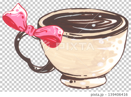 Handdrawn Coffee Cup Illustration Handdrawn Coffee Cup Illustration 139406416