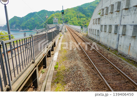 兵庫県・美方郡・余部鉄橋・余部駅 兵庫県・美方郡・余部鉄橋・余部駅 139406450