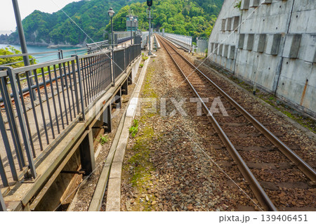 兵庫県・美方郡・余部鉄橋・余部駅 139406451