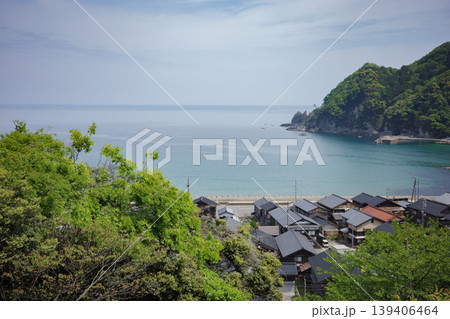兵庫県・美方郡・余部鉄橋・余部駅からの眺め 兵庫県・美方郡・余部鉄橋・余部駅からの眺め 139406464