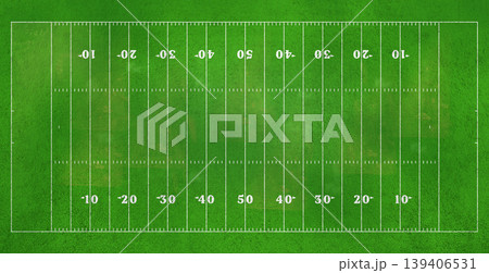 American football field, top view. American football field, top view. 139406531