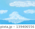 青空と白い雲のイラスト 139406556