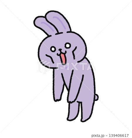 ふらふらで疲れっきているウサギ 139406617