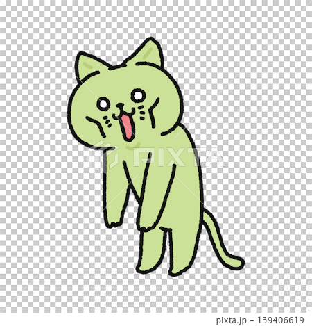 A cat that is staggering and exhausted A cat that is staggering and exhausted 139406619