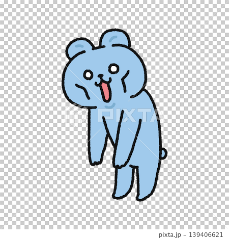 ふらふらで疲れっきているクマ 139406621