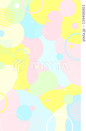 カラフルポップな抽象背景_縦 139406801