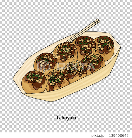 大阪特色章魚燒套餐 | 街頭小吃，快餐 139408645