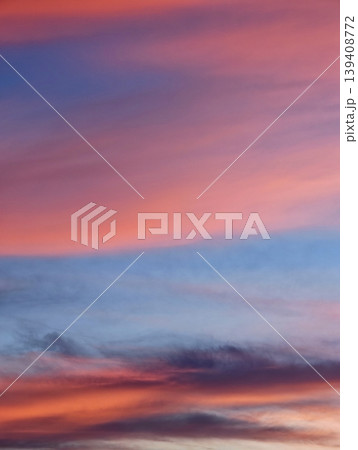 evening atmosphere with a colorful cloudscape during the golden hour. evening atmosphere with a colorful cloudscape during the golden hour. 139408772