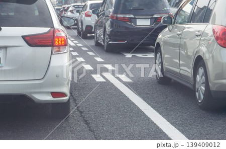 ドットライン 道路 交通渋滞 ドットライン 道路 交通渋滞 139409012
