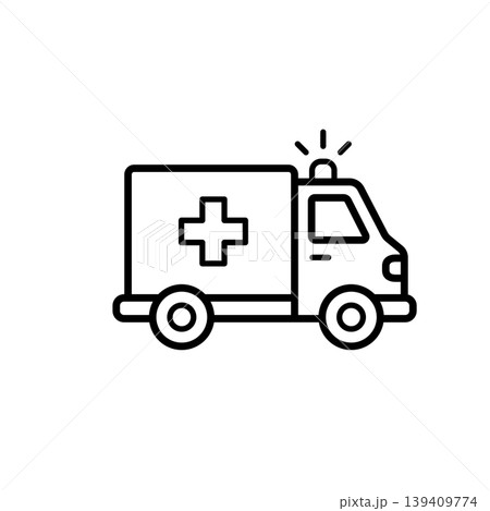 Medical Ambulance Emergency Vehicle Icon 139409774