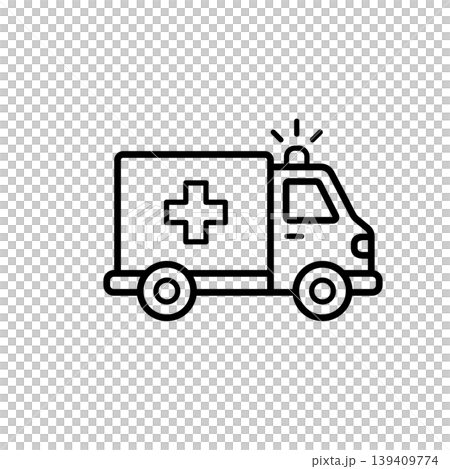 Medical Ambulance Emergency Vehicle Icon 139409774
