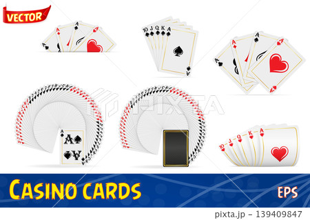 casino cards for gambling vector illustration 139409847