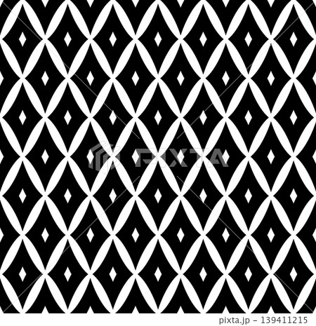 Seamless Geometric Diamonds Black and White Pattern. Seamless Geometric Diamonds Black and White Pattern. 139411215