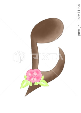 アサガオの付いた音符 アサガオの付いた音符 139411290