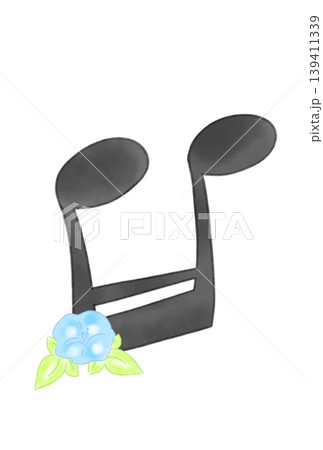 アサガオの付いた音符 アサガオの付いた音符 139411339