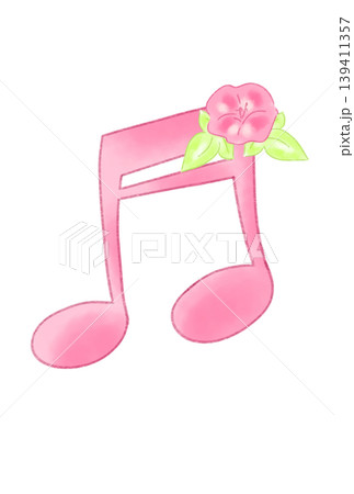 アサガオの付いた音符 139411357