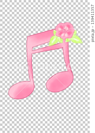 アサガオの付いた音符 139411357