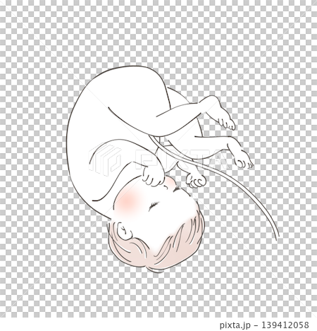 赤ちゃん グレーの主線 赤ちゃん グレーの主線 139412058