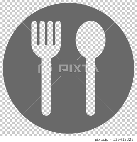 簡單的圓形矢量食物圖標 139412325