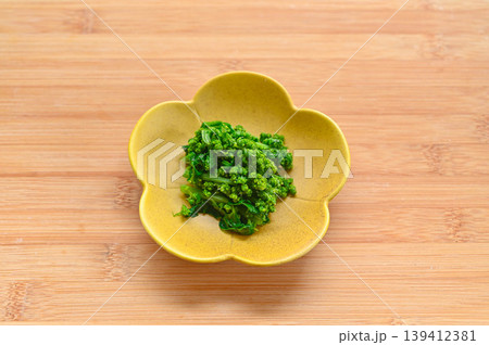 ほうれん草の花と菜花のおひたし ほうれん草の花と菜花のおひたし 139412381