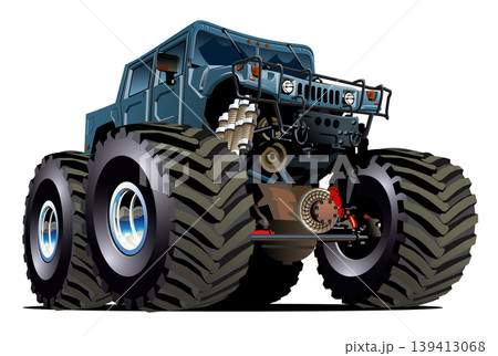 Cartoon Monster Truck 139413068