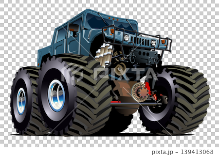 Cartoon Monster Truck 139413068