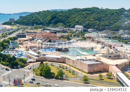 ラグーナ蒲郡・遊園地全景の俯瞰風景(ラグナシア) ラグーナ蒲郡・遊園地全景の俯瞰風景(ラグナシア) 139414512