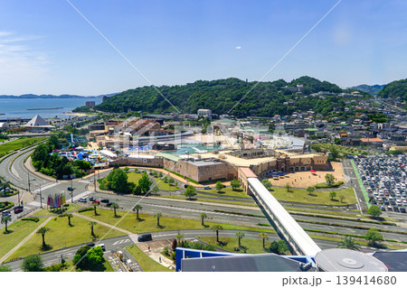 ラグーナ蒲郡・遊園地全景の俯瞰風景(ラグナシア) ラグーナ蒲郡・遊園地全景の俯瞰風景(ラグナシア) 139414680
