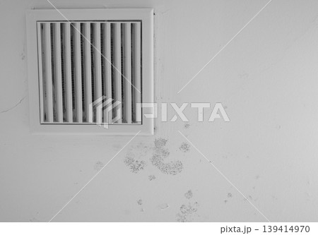 Mold growth near air vent showing humidity and ventilation problem 139414970