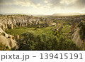 Panorama of Love Valley near Goreme in Cappadocia, Turkey 139415191