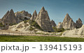 Rock formations in Cappadocia, Turkey 139415193