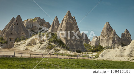 Rock formations in Cappadocia, Turkey Rock formations in Cappadocia, Turkey 139415193