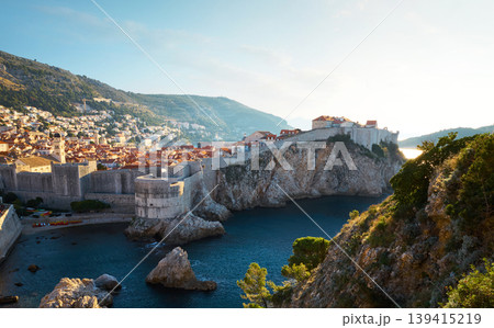 Panorama of old town of Dubrovnik city, Croatia Panorama of old town of Dubrovnik city, Croatia 139415219
