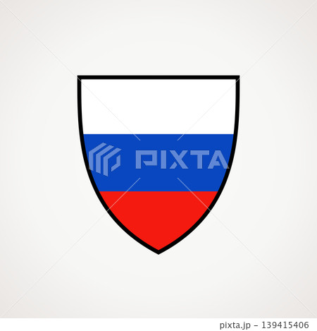 Shield - flag of Russia 139415406