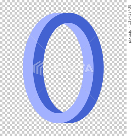 blue mobius zero loop on white background blue mobius zero loop on white background 139415439